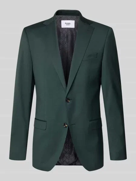 Marynarka na 2 z patkami przy kieszeniach w kroju slim fit Model Move Alesso' Digel zielona