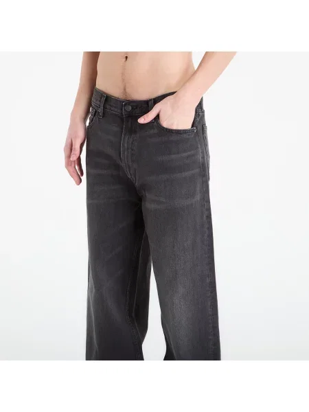 Džíny Calvin Klein Jeans Baggy Avery Black Stone Jeans Blue černý