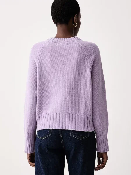 Marc O'Polo sweter z bawełną fioletowy