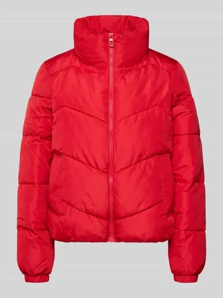 Kurtka pikowana o kroju regular fit ze stójką model ‘LIGARIO’ Vero Moda czerwona