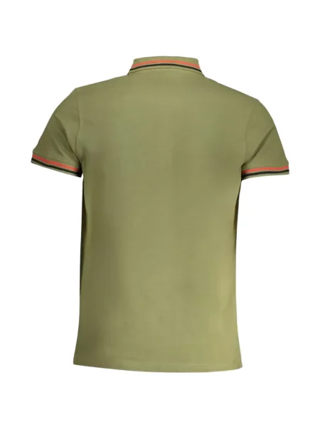 Tricou polo Cavalli Class cu broderie verde