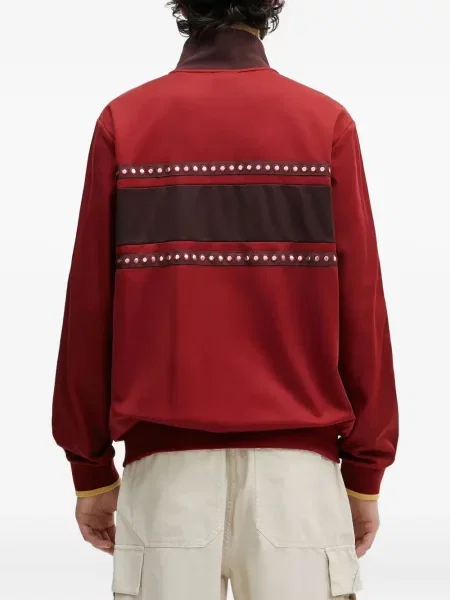 Маратонки Adidas Terrex с връзки на райета с дантела червено