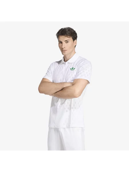 Поло тениска Adidas Performance бежово