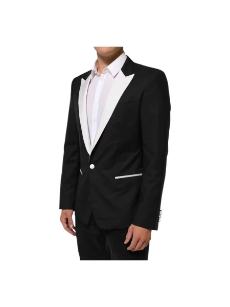 Garnitur Dolce And Gabbana wełniany czarny