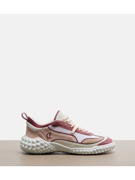 Semišové tenisky Christian Louboutin ružová