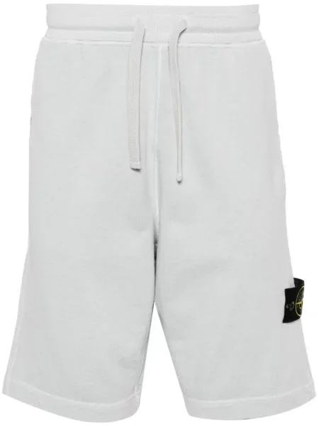 Pantaloni scurți Stone Island cu strasuri albastru