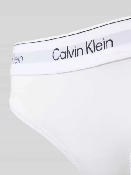Stringi z elastycznym pasem z logo Calvin Klein Underwear białe