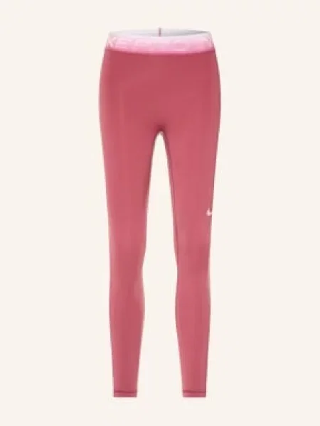 Nike Legíny Pro světle červená bílá