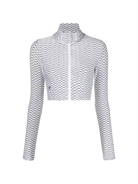 Decupat top Tessitura Body Couture alb