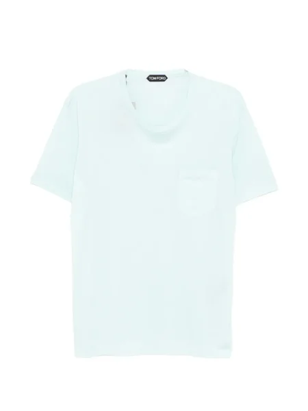 Tricou Tom Ford cu decolteu rotund albastru