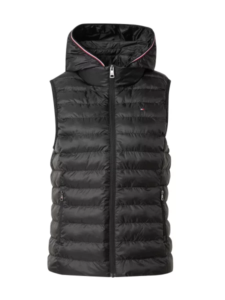 TOMMY HILFIGER Vestă roșu / negru alb