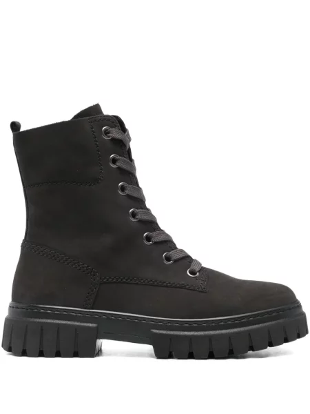 Botine Gabor cu șireturi din dantelă chunky gri