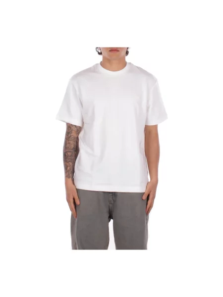 T-shirt o kroju regular fit z czystej bawełny Lacoste biała