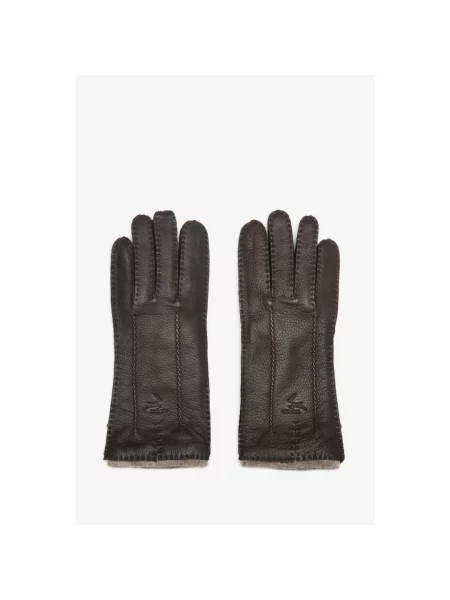 Рукавички шкіряні Estro коричневі