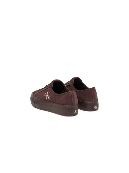 Teniszcipő Calvin Klein Vulc Flatf Laceup Suede Bordó barna