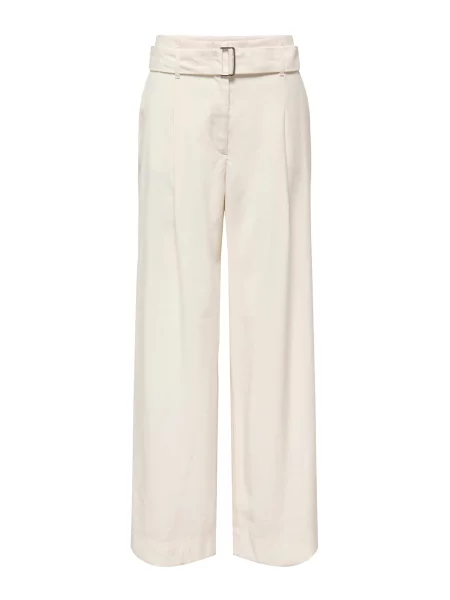 ONLY Pantaloni cutați ONLTILA' alb