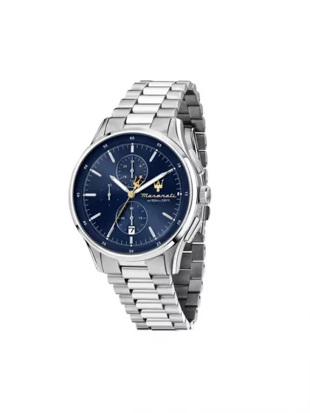 Maserati Hodinky Sorpasso Chronograph strieborná