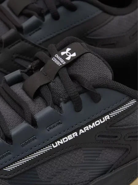 Кожаные повседневные кроссовки Under Armour черные