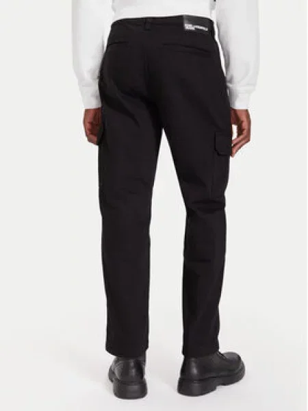 Kalhoty z materiálu Karl Lagerfeld Jeans černé
