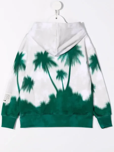Bluza z kapturem dziecięca Msgm zielona