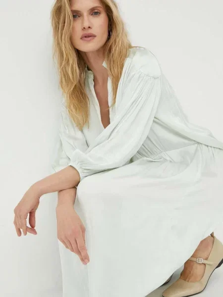 Day Birger et Mikkelsen rochie mini evazati verde