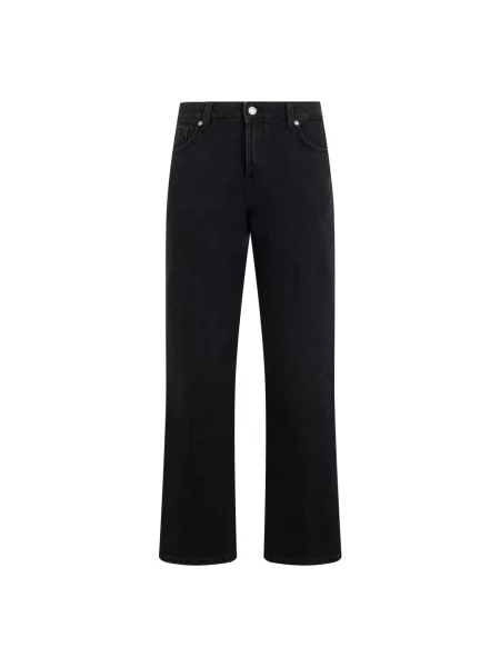 Jeansy straight leg 7 For All Mankind czarne