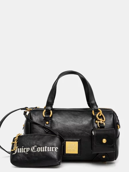 Torebka skórzana Juicy Couture skórzana czarna