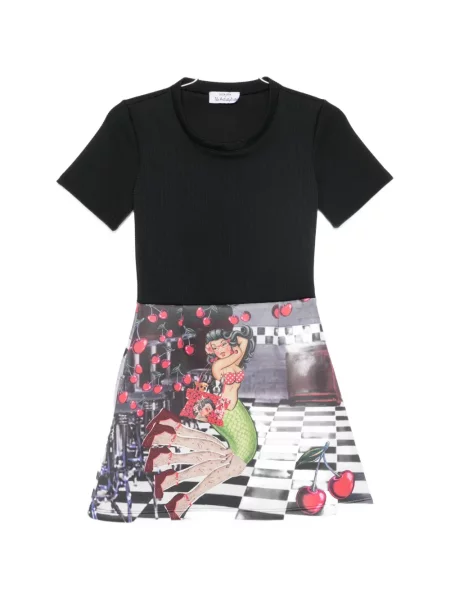 Scurt rochie mini The Artistylist cu imagine negru