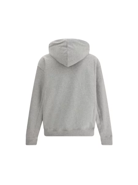 New Balance bluza MADE IN USA CORE HOODIE z kapturem gładka szary