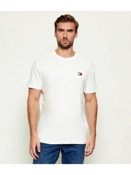 Tricou Tommy Jeans scurt alb