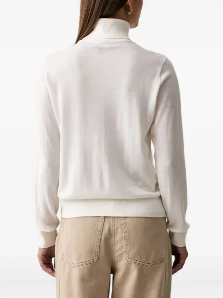 Pulover Armani Exchange cu broderie alb