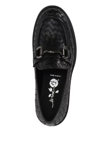 Pantofi loafer La Rose din piele negru