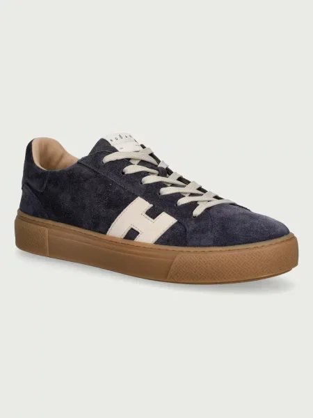 Hogan Allacciato H sneakers boty semišové modré