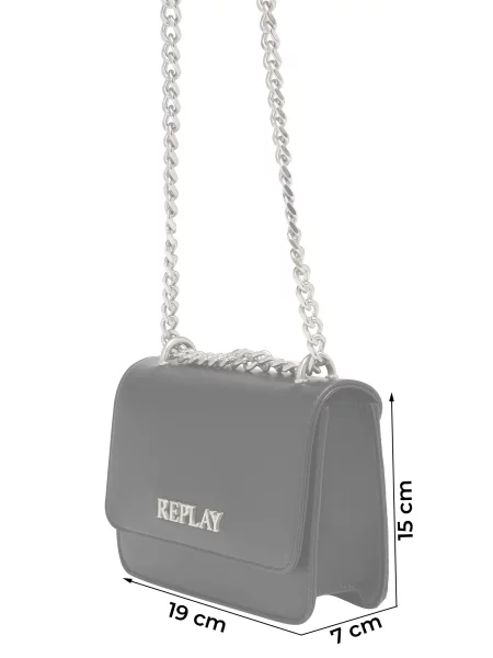 REPLAY Torba preko ramena / bijela crna