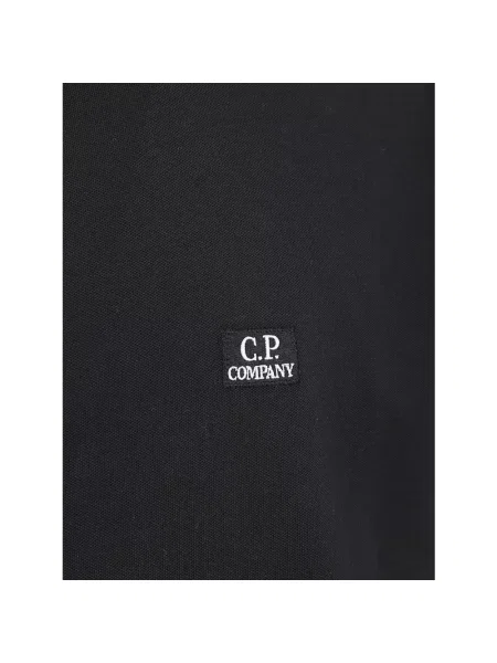 Koszulka polo C.p. Company z krótkim rękawem niebieska