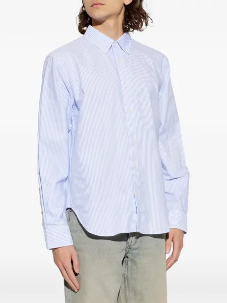 Cămașă Rag & Bone cu dungi albastru