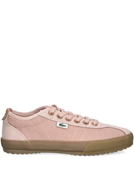 Sneakerși Lacoste din piele de căprioară roz