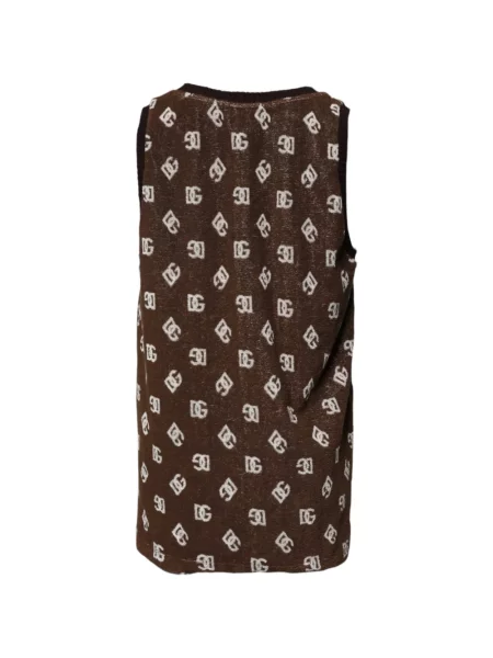 Kamizelka Dolce And Gabbana z logo brązowa