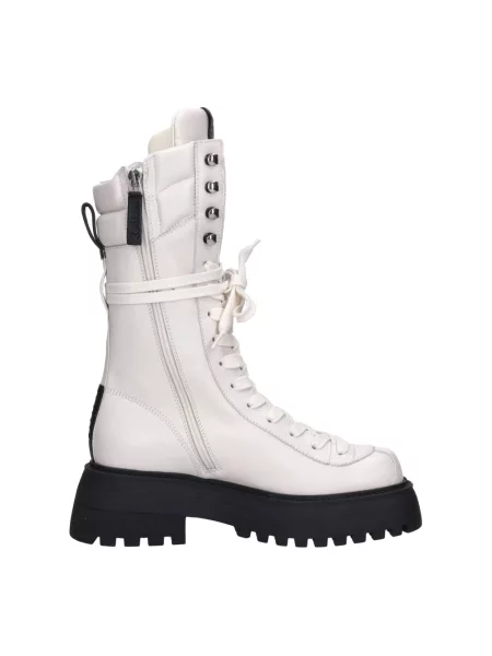 Buty do kostki 3juin skórzane białe