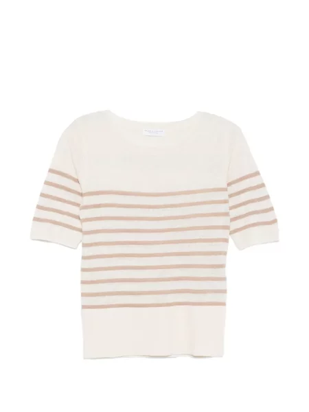Tricou Majestic Filatures cu dungi