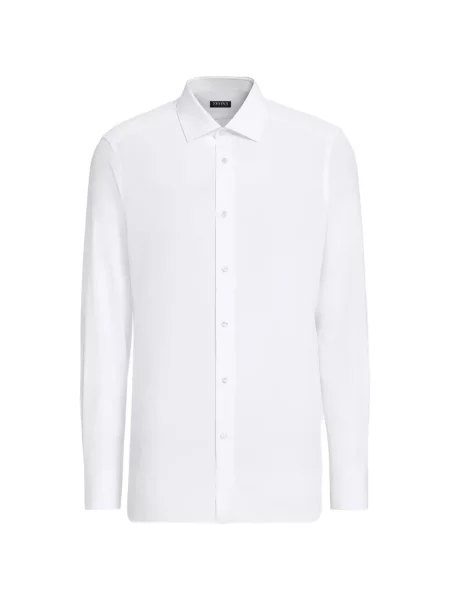 Gulerat cămașă Zegna alb