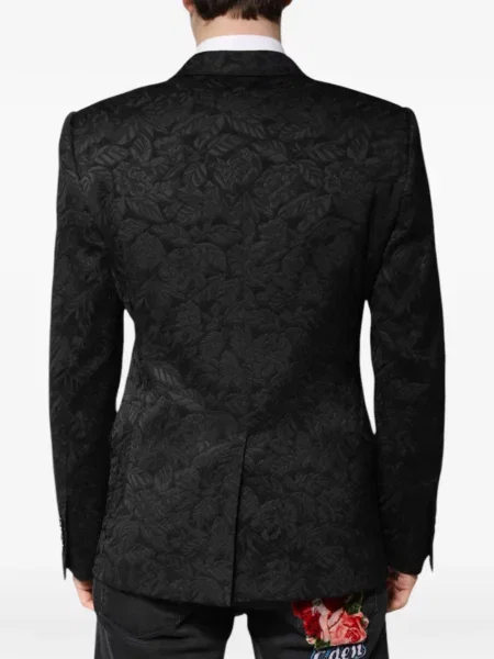 Sacou Dolce & Gabbana cu model floral negru