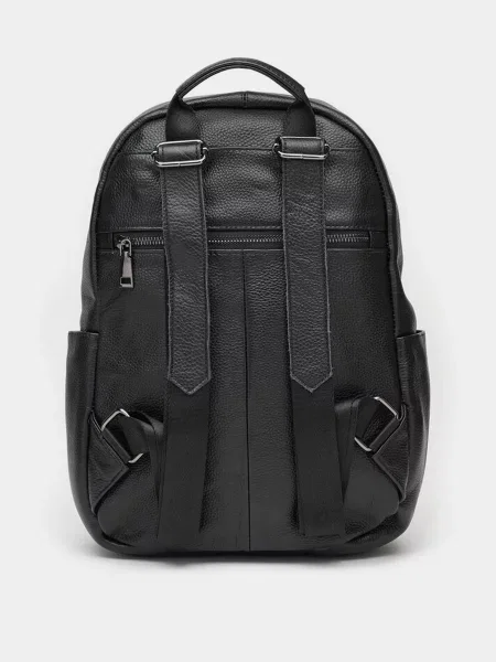 Кожаный рюкзак Borsa Leather черный
