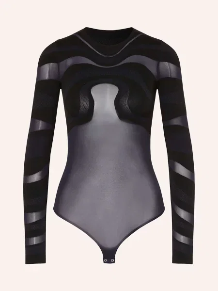 Wolford String Body Venus černá/ tmavě modrá černý
