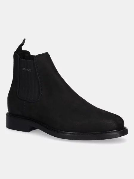 Боти челси от набук Gant St Fairkon мъжки черно