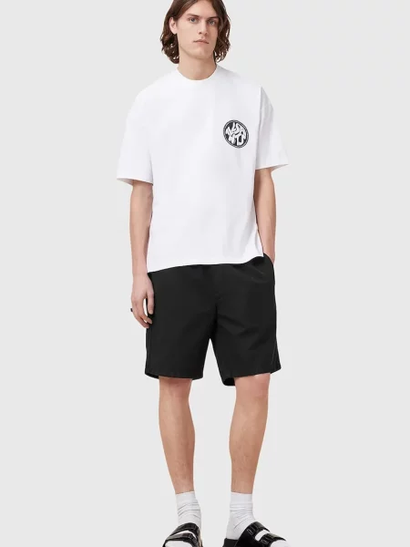 AllSaints pantaloni scurți din amestec de in HANBURY negru