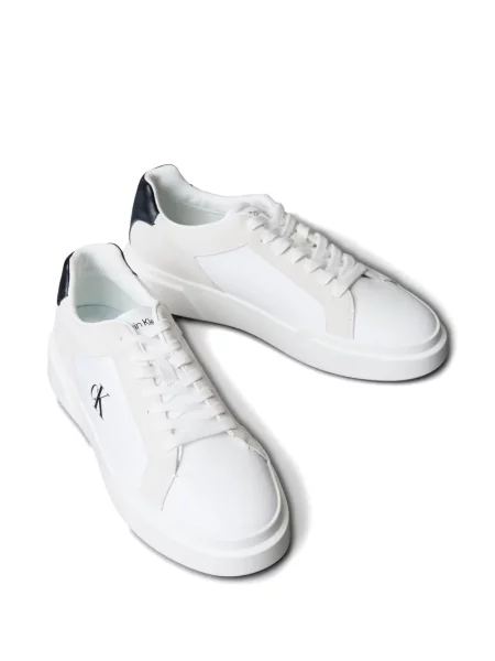 Sneakerși Calvin Klein Jeans cu autograf alb