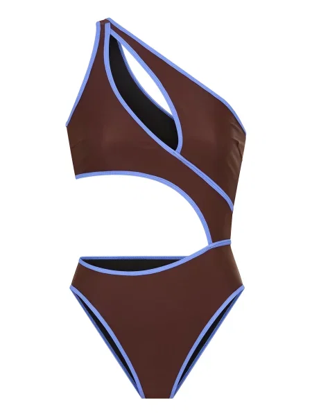 LSCN by LASCANA Costum de baie întreg / maro închis albastru
