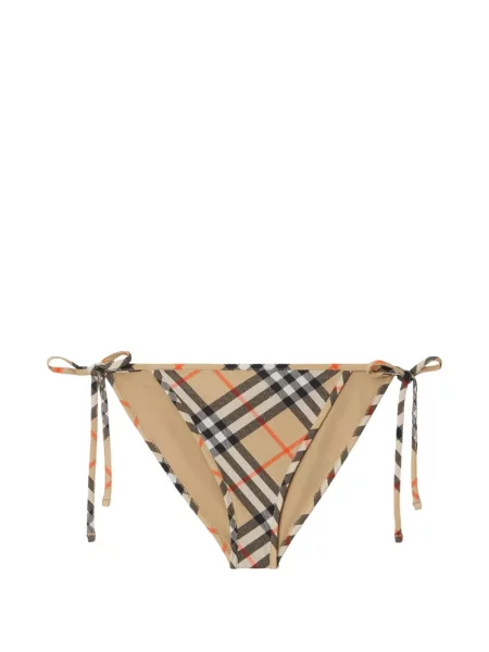 Bikini Burberry în carouri cu imagine cu legături