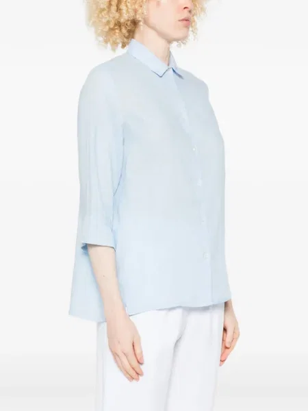 Koszula Why Ci z rękawami 3/4 niebieska